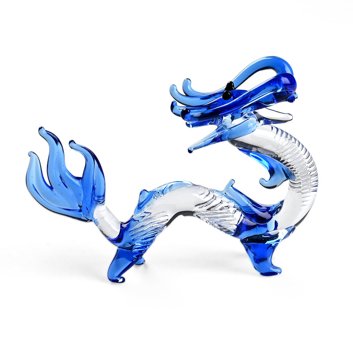 Livmore Dragon Glass Decor - Blue 8412888 1