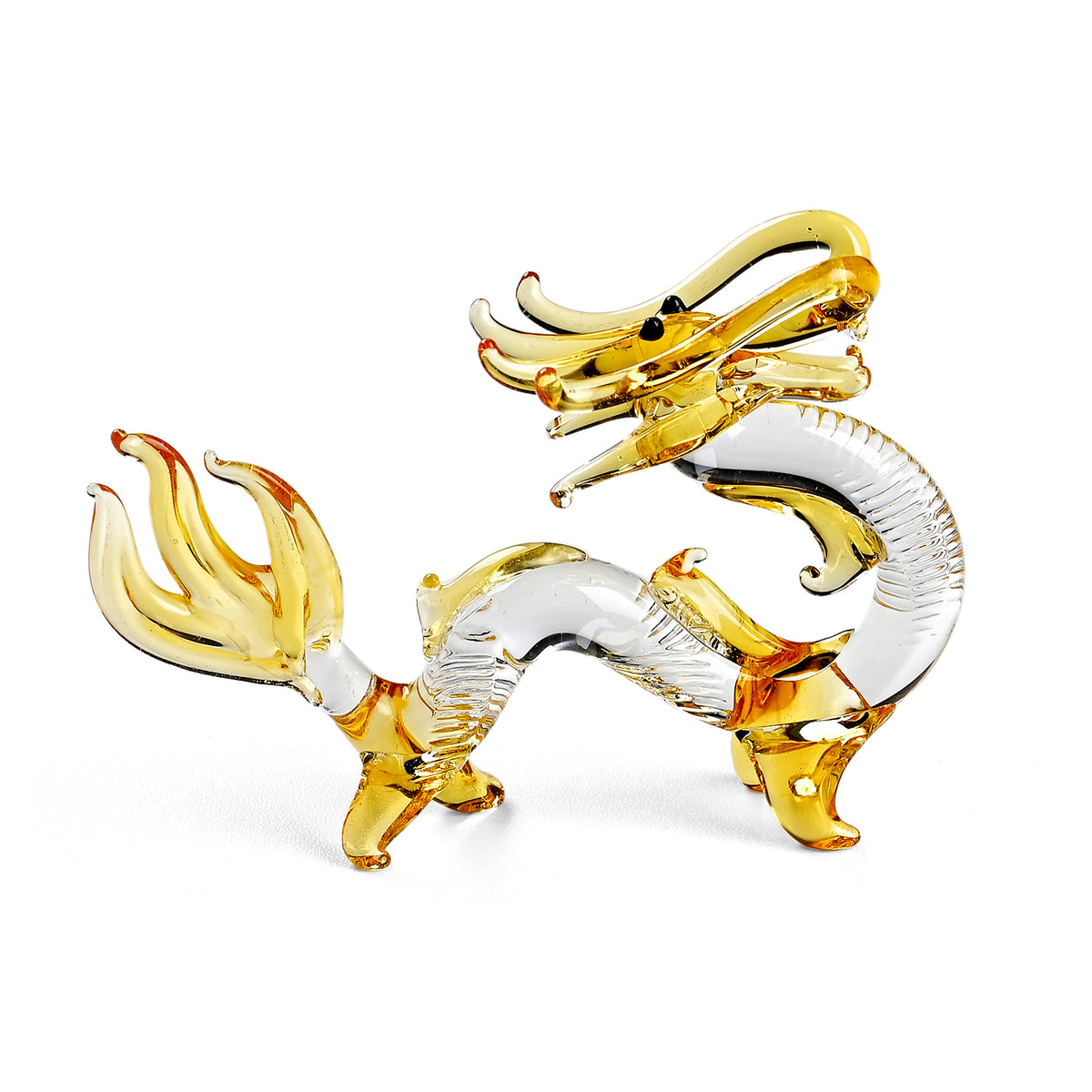Livmore Dragon Glass Decor - Yellow V32519772 0