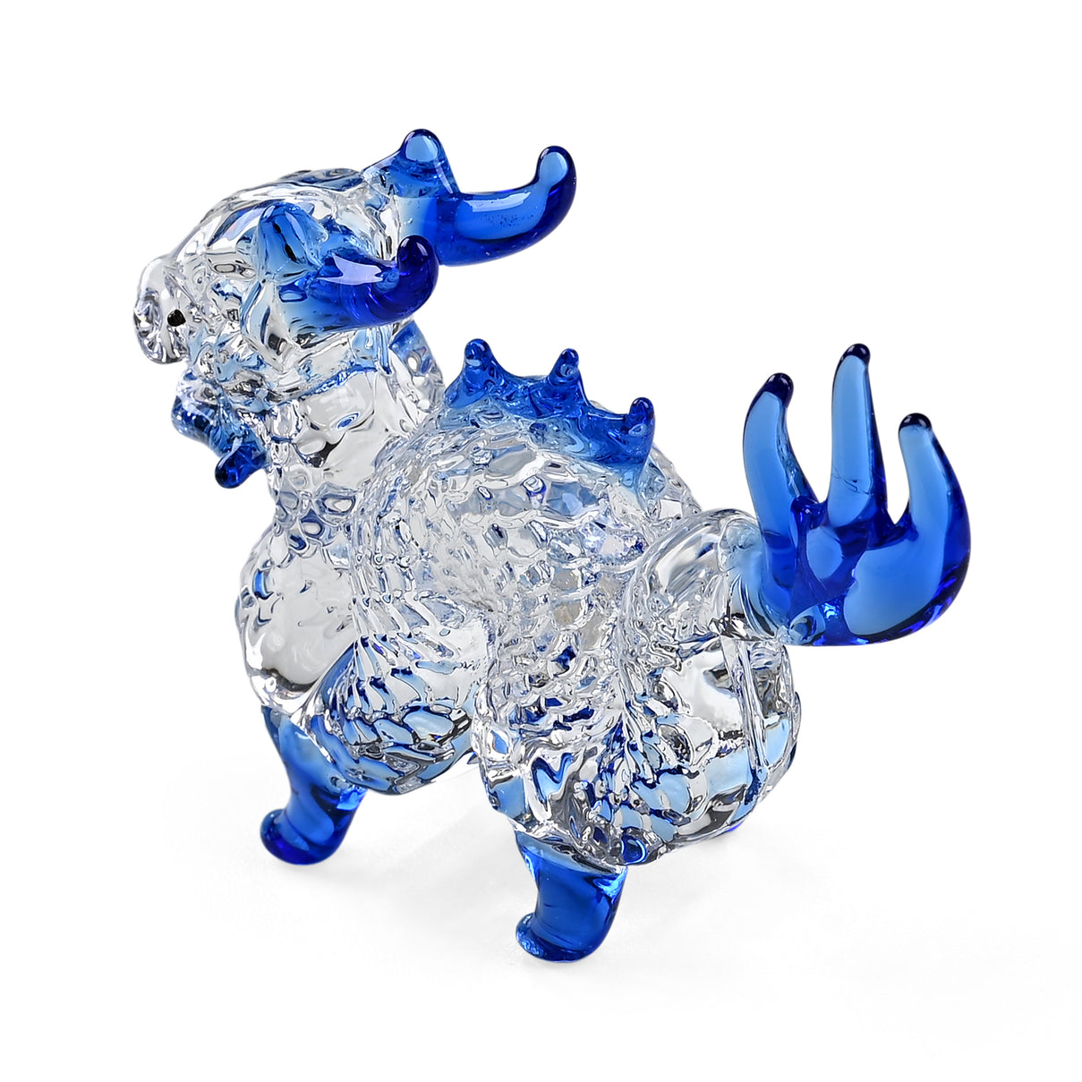 Livmore Chinese Dragon Glass Decor - Blue V32520376 5