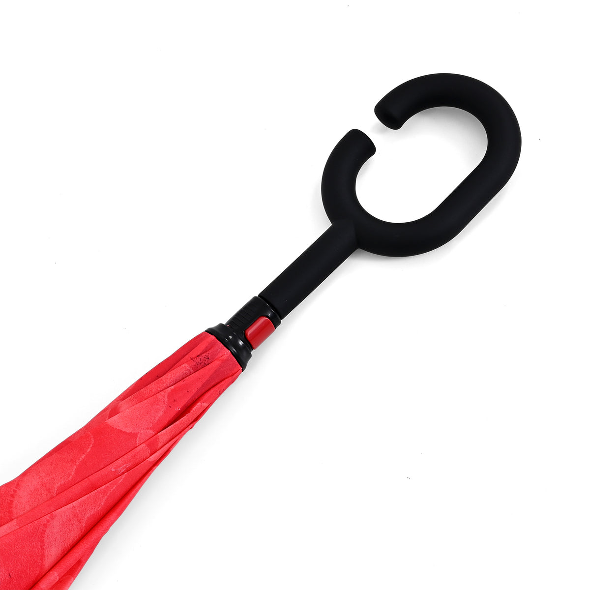 Double Layer Inverted Windproof Manual Open Stick Reverse Umbrella - Pink &amp; Black V32527362 6