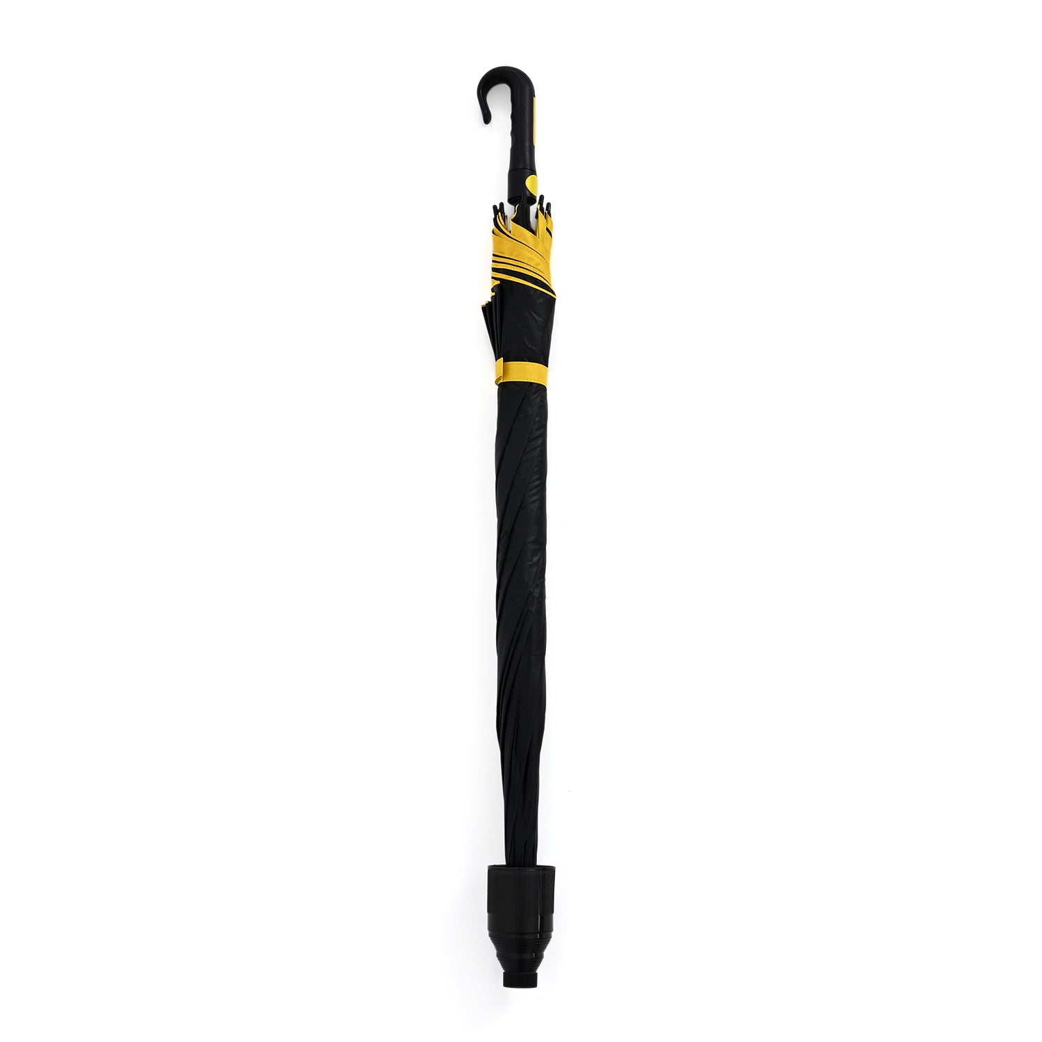 Push Button Open Umbrella with Protective Extendable Cover - Yellow &amp; Black V32514333 3