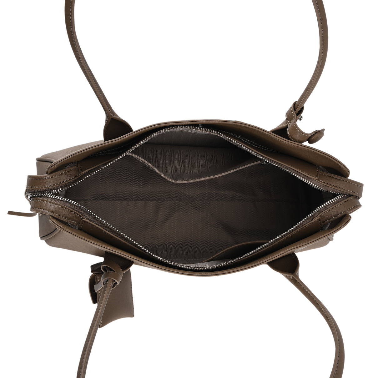 Designer Inspired - Genuine Leather Everyday Shoulder Tote Bag - Khaki 8413777 6