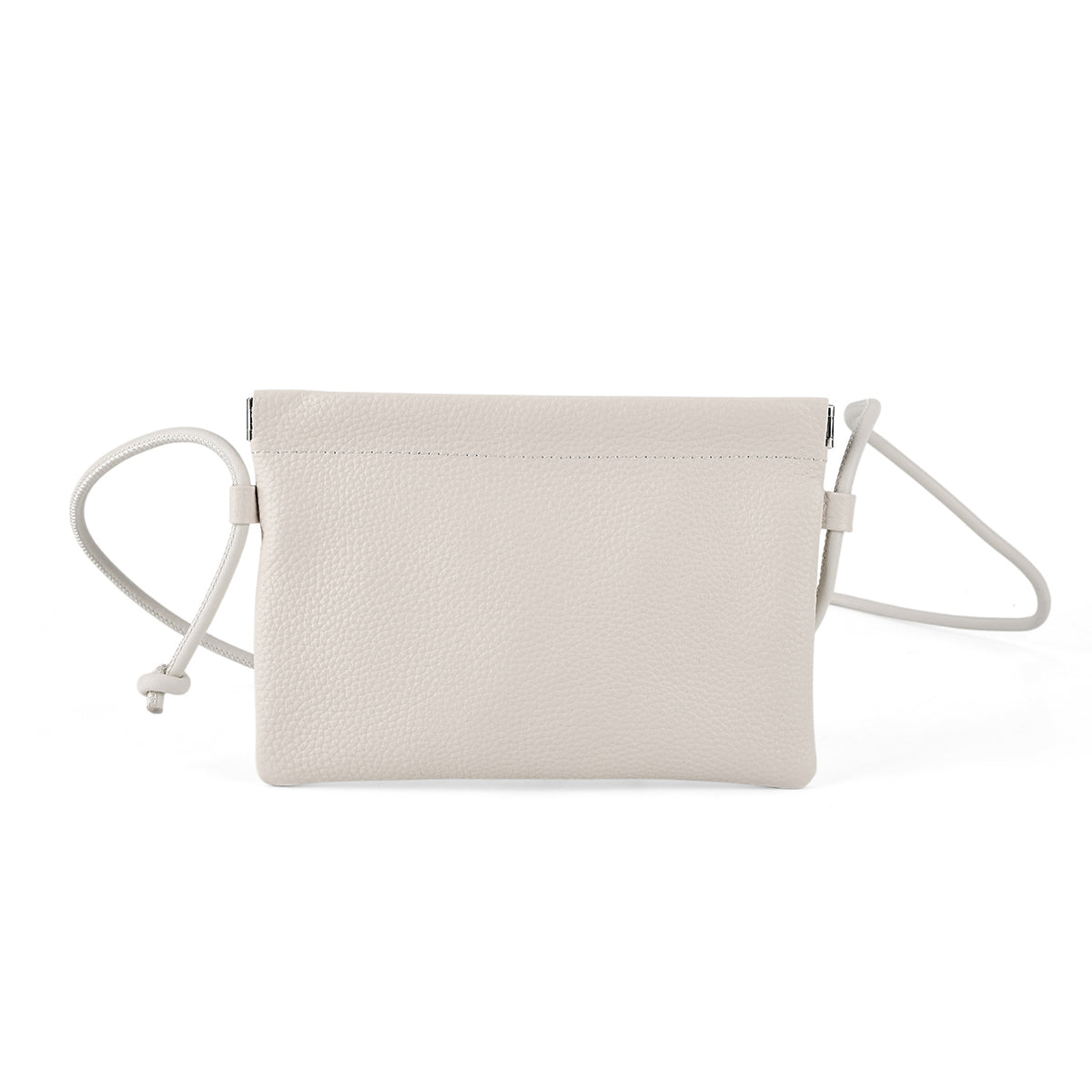 Genuine Leather Slim Crossbody Bag - Cream V32532901 0
