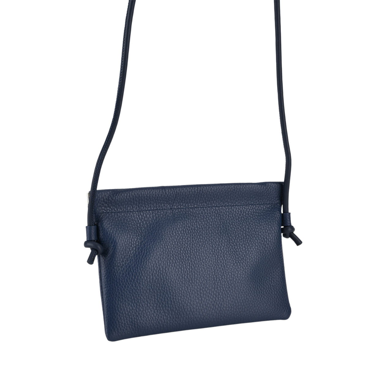 Genuine Leather Slim Crossbody Bag - Blue V32520902 6