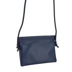 Genuine Leather Slim Crossbody Bag - Blue_8413805_5