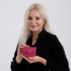 Designer Inspired Genuine Leather Heart Detail Mini Wallet - Hot Pink_8413819_2