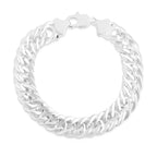 BRAND NEW ITALIAN CLOSEOUT- Sterling Silver Curb Bracelet (Size - 7.5) with Lobster Clasp, Silver Wt. 22.50 Gms_8413929