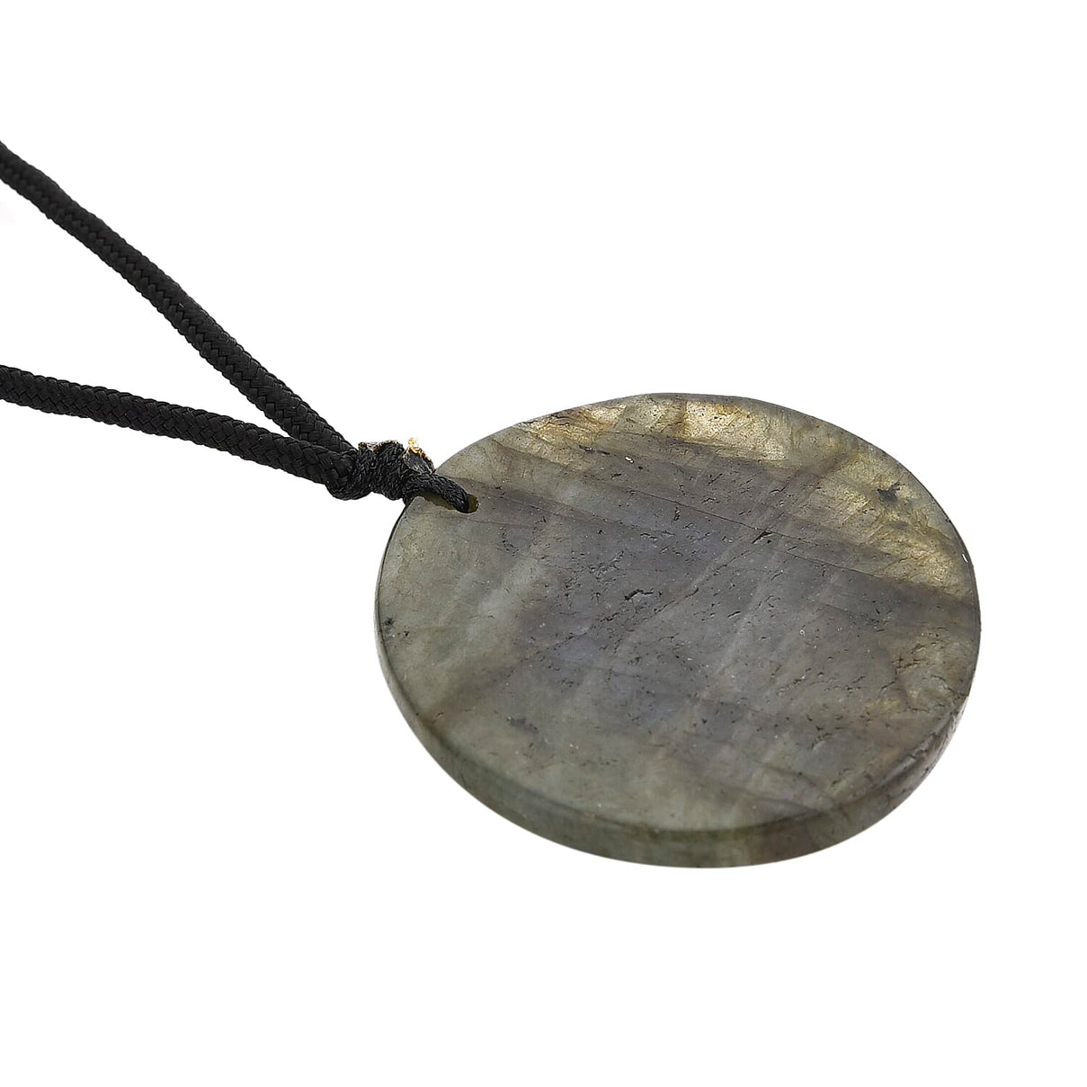 Natural Labradorite Carved Necklace with Adjustable Cotton Thread (Up to Size 28) 85.00 Ct. - Tree 8414626 5