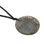 Natural Labradorite Carved Necklace with Adjustable Cotton Thread (Up to Size 28) 85.00 Ct. - Tree