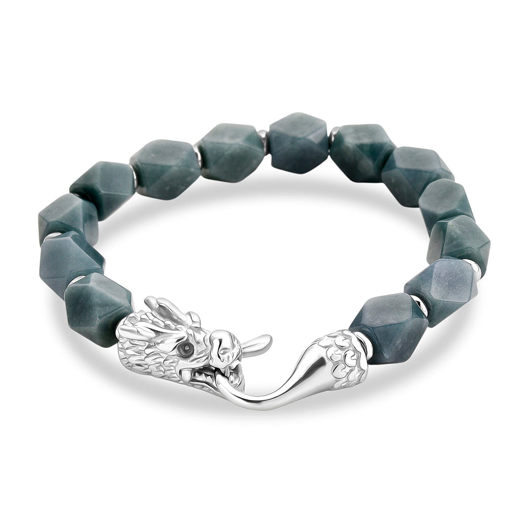 Tucson Preview- Natural Type A Jadeite Bracelet (Size - 7) with Dragon Lock 140.00 Ct._8414779