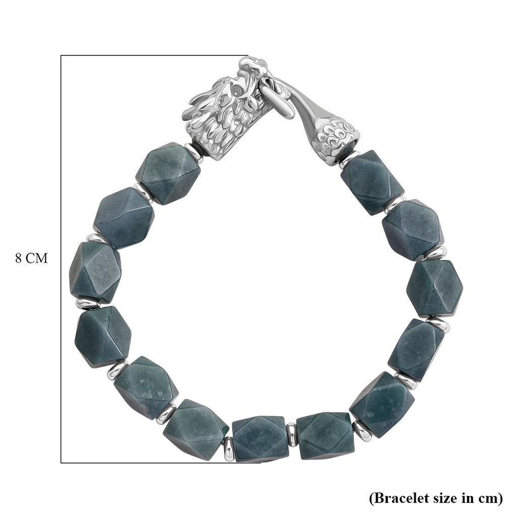 Tucson Preview- Natural Type A Jadeite Bracelet (Size - 7) with Dragon Lock 140.00 Ct._8414779_5