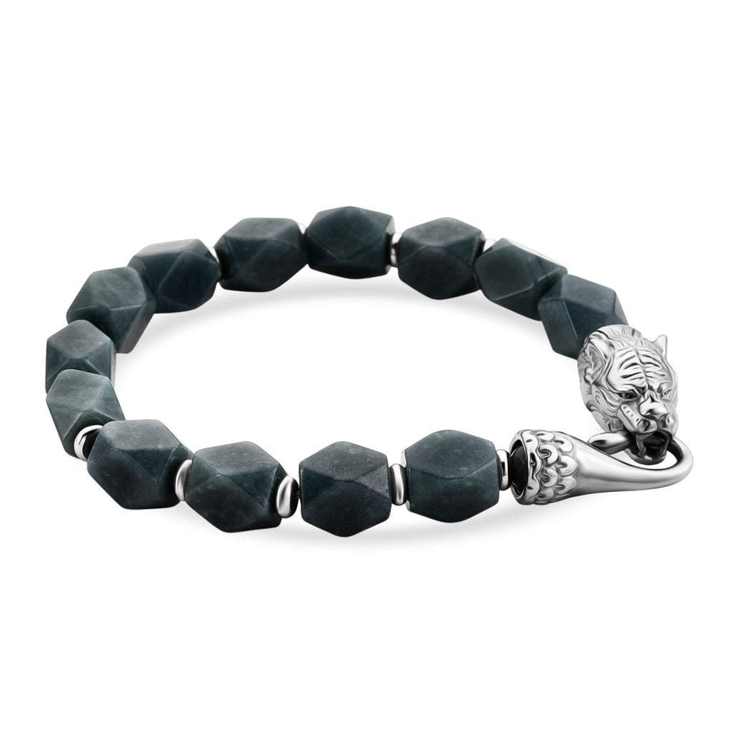 Tucson Preview- Natural Type A Jadeite Bracelet (Size - 7.5) with Panther Lock 140.00 Ct._8414783_3