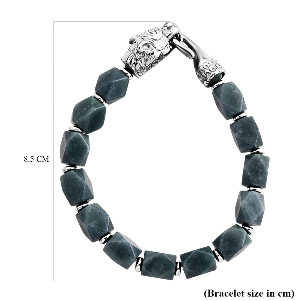 Tucson Preview- Natural Type A Jadeite Bracelet (Size - 7.5) with Panther Lock 140.00 Ct._8414783_4