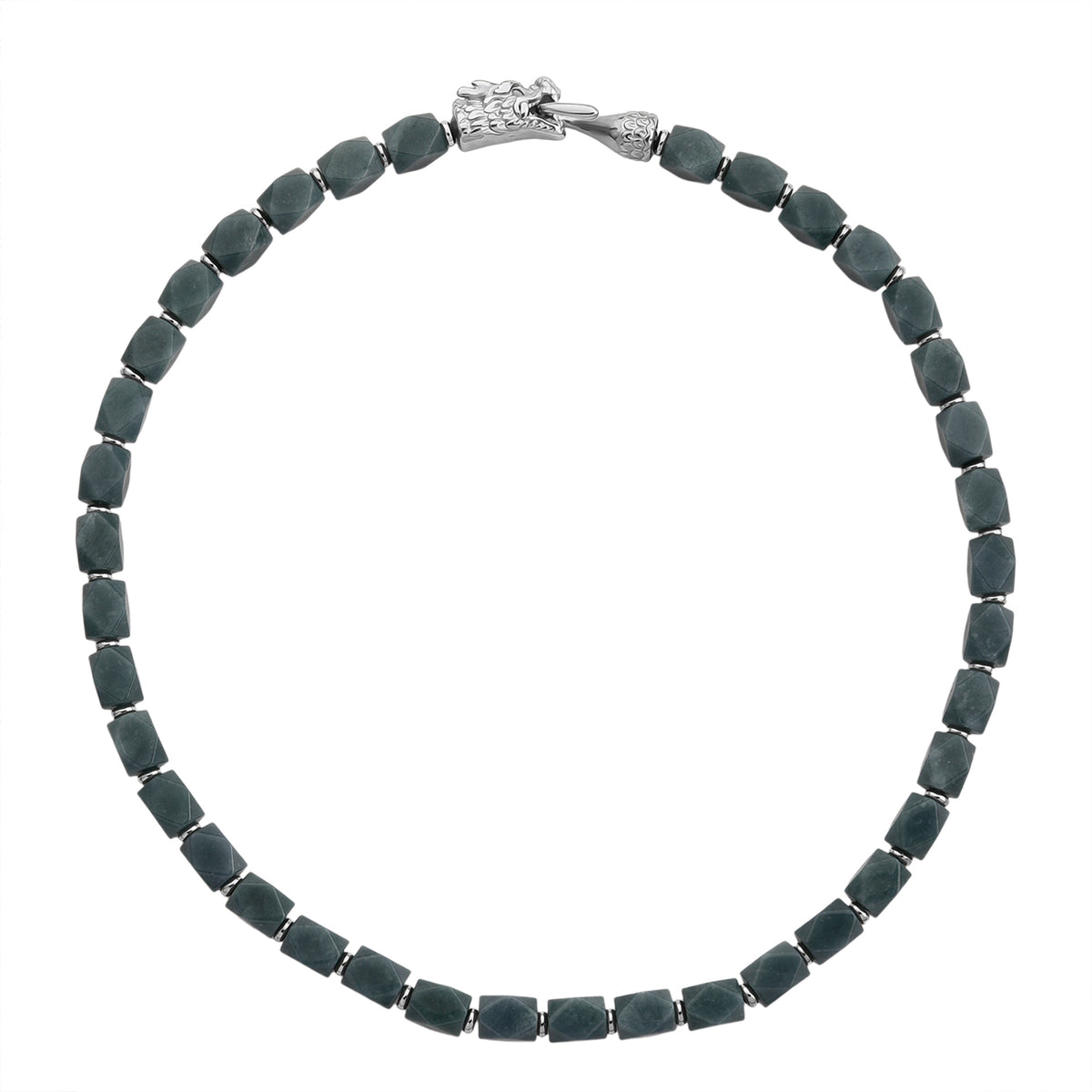 Tucson Preview- Natural Type A Jadeite Necklace (Size - 20) with Dragon Lock 400 Ct. 8414785 4
