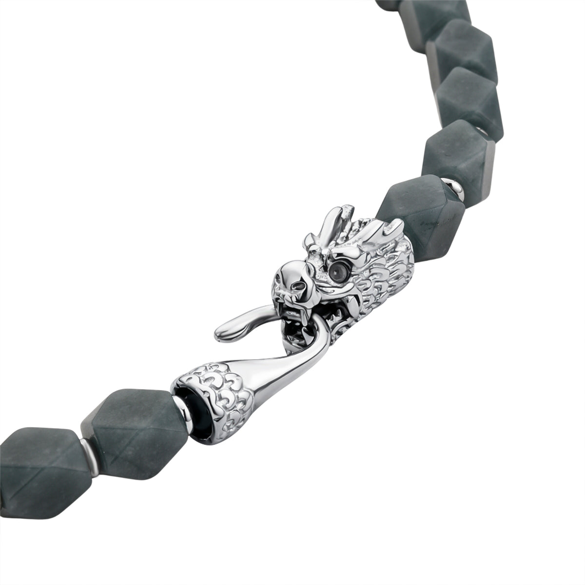 Tucson Preview- Natural Type A Jadeite Necklace (Size - 20) with Dragon Lock 400 Ct. 8414785 5