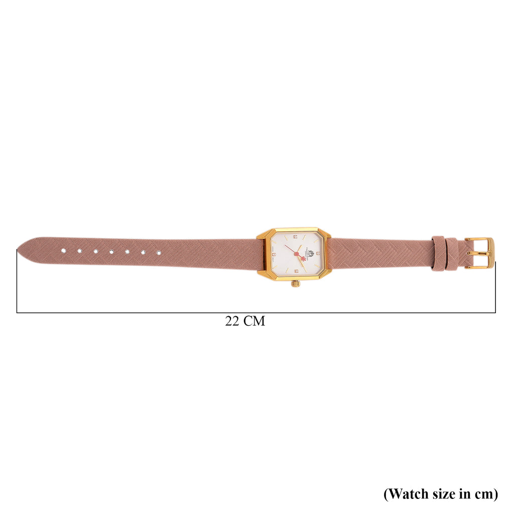 William Hunt London Legacy Lab Grown Diamond (VVS E-F) 5ATM Water Resistancy Watch with Genuine Leather Strap  Swiss Movement- Pink_8414794_7