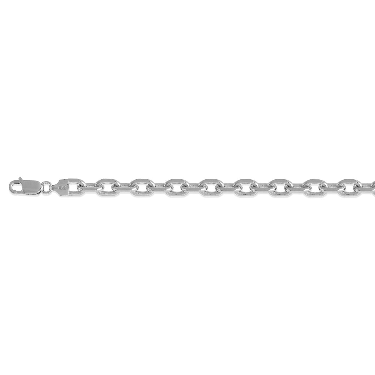 Chrysos Collection - Italian Made- Sterling Silver 5.3MM Fortata Necklace with Lobster Clasp 24 Inch V32513138 0