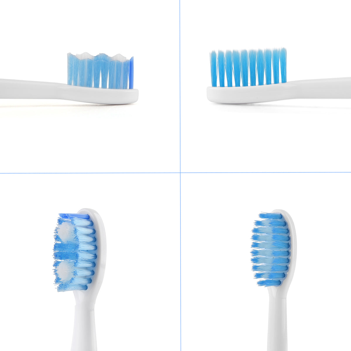 Sonic Toothbrush Replacement Heads Pack of 5 - White Electric Toothbrush Refills (88x68x18mm) - 3 Clean and 2 Sensitive Snap On Brush Heads 8415142 7