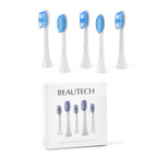 Sonic Toothbrush Replacement Heads Pack of 5 - White Electric Toothbrush Refills (88x68x18mm) - 3 Clean and 2 Sensitive Snap On Brush Heads_8415142_7