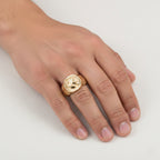 Designer Inspired-  Hand Made 9K Yellow Gold Horse Head Signet Ring_8415333_2