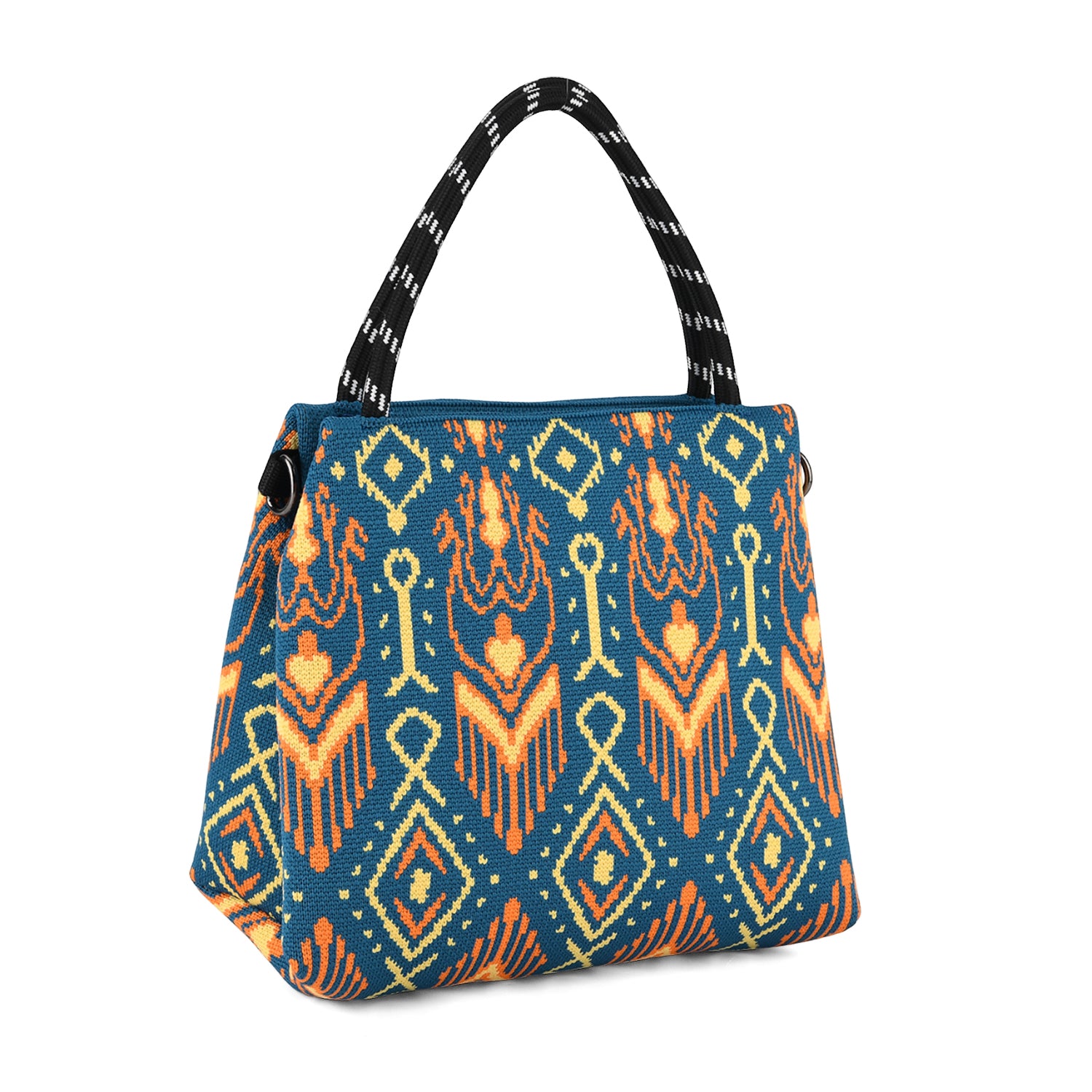 Ethnic Pattern Handbag with Shoulder Strap (130cm) - Multi Colour 8415371 0