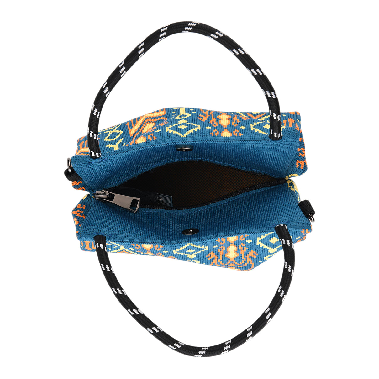 Ethnic Pattern Handbag with Shoulder Strap (130cm) - Multi Colour 8415371 6