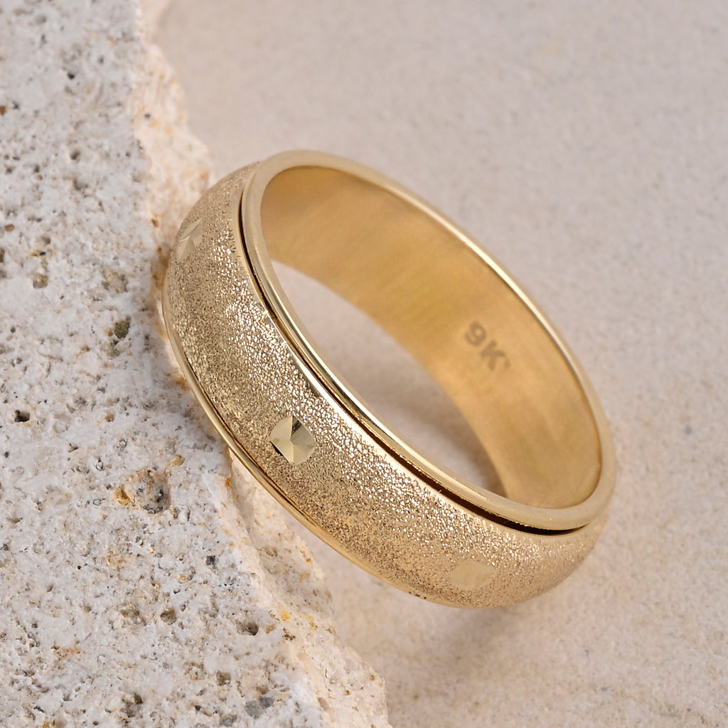 9K Yellow Gold Spinner Band Ring_8415492_2