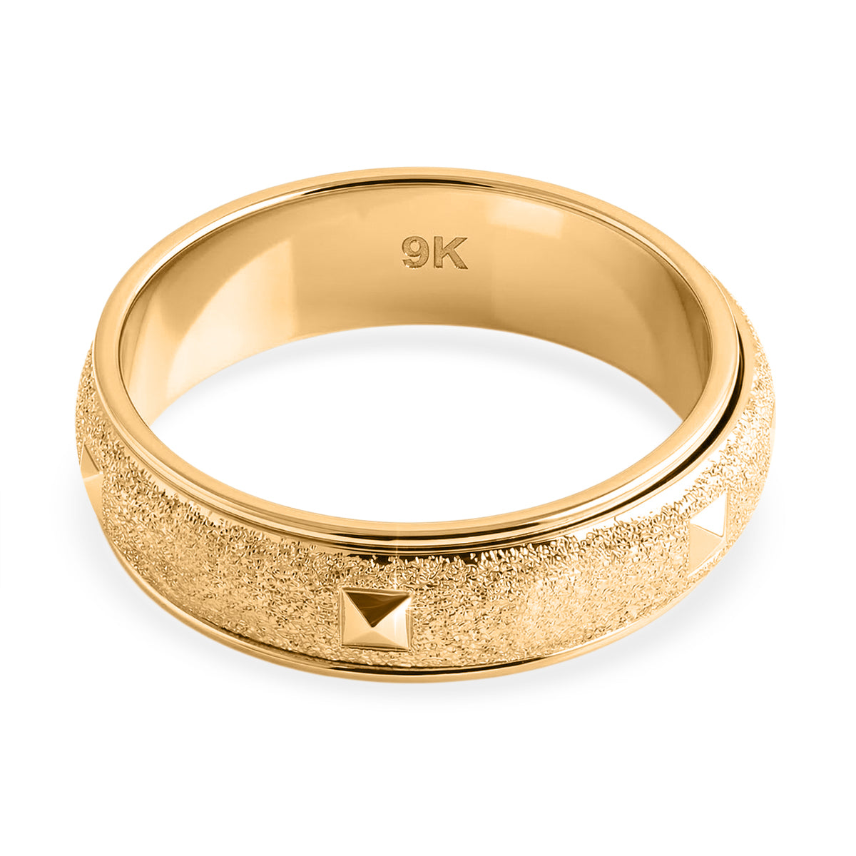 9K Yellow Gold Spinner Band Ring V32571181 5