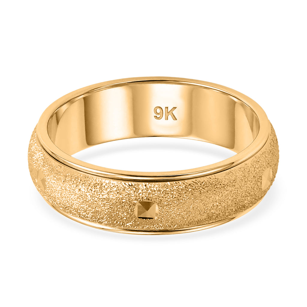 9K Yellow Gold Spinner Band Ring_8415495