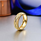 Close Out Deal- Yellow Gold Plated Sterling Silver Band Ring_8415569_2