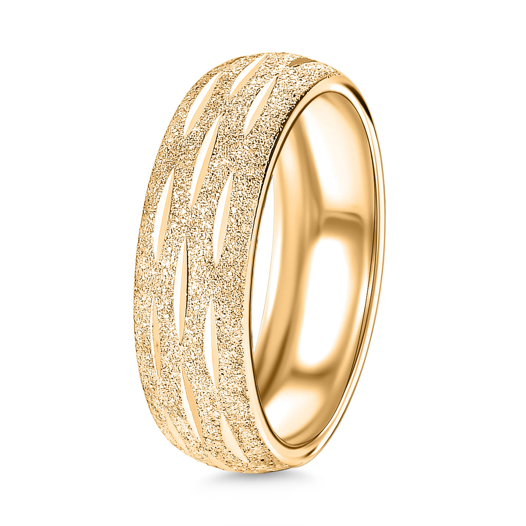 Close Out Deal- Yellow Gold Plated Sterling Silver Band Ring_8415569_3