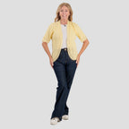 Sugar Crisp Acrylic Cardigan (Size - Large) - Lemon_8415786