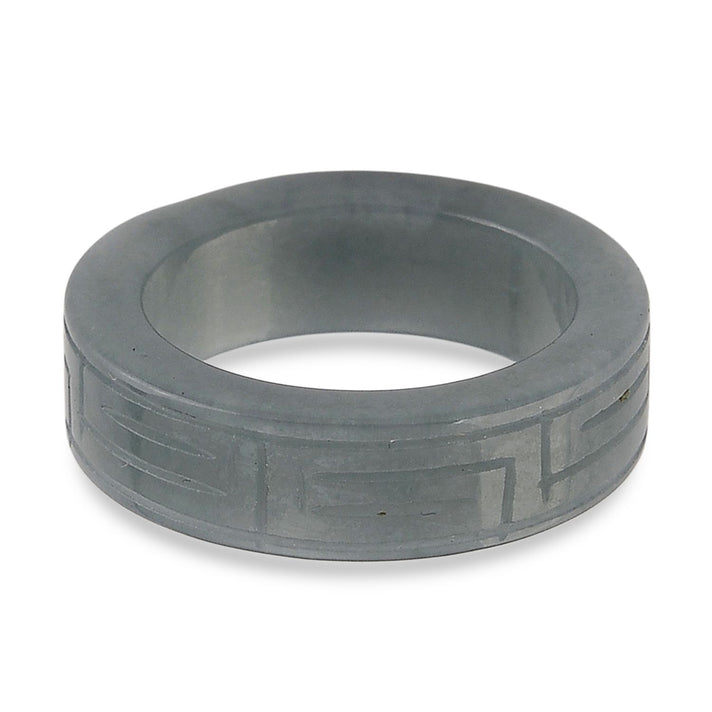 Natural Jadeite Jade Band Ring 15.00 Ct. 8415856 1