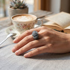 Natural Olmec Jade Flower Ring 90.00 Ct._8415898_1