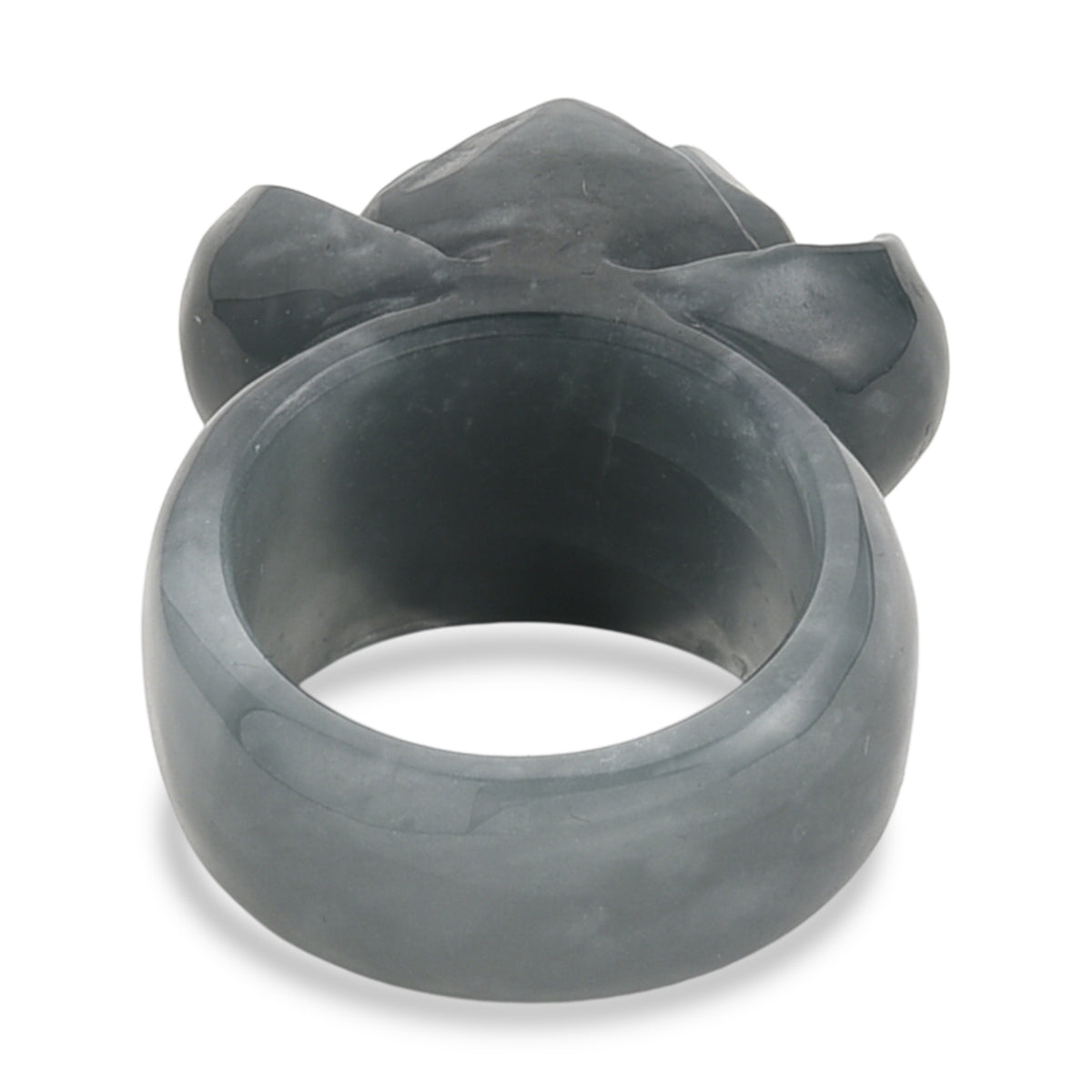 Natural Olmec Jade Flower Ring 90.00 Ct. V32515978 5