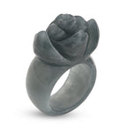 Natural Olmec Jade Flower Ring 90.00 Ct._8415910_3