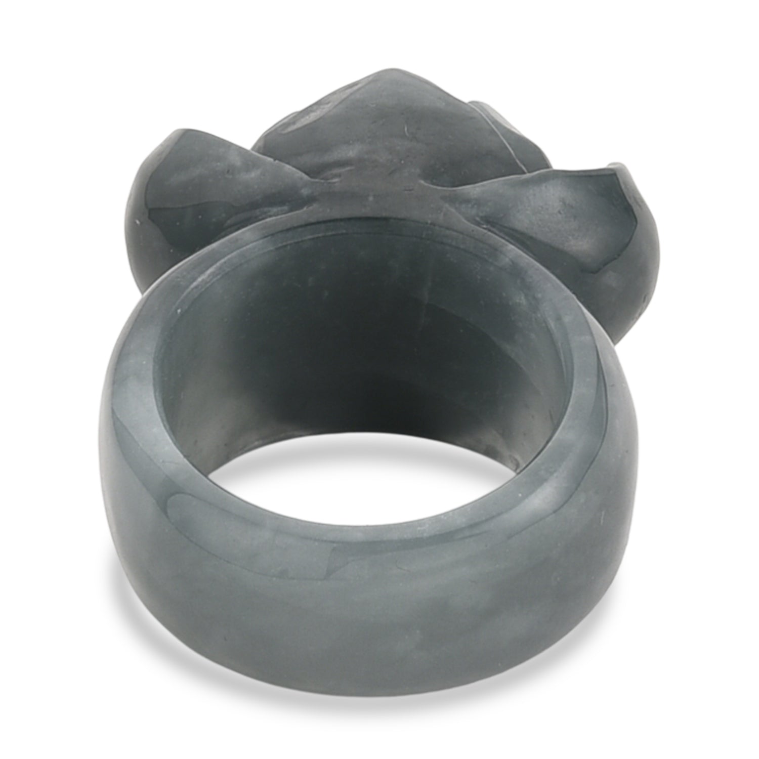 Natural Olmec Jade Flower Ring 90.00 Ct. V32516290 5