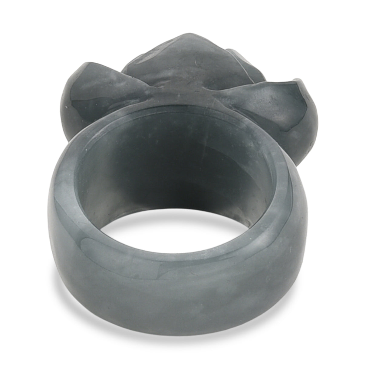 Natural Olmec Jade Flower Ring 90.00 Ct. V32540436 5