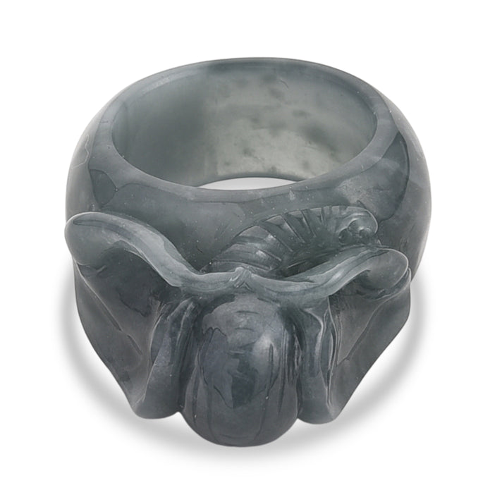 Natural Olmec Jade Carved Elephant Ring 85.00 Ct. 8415912 1