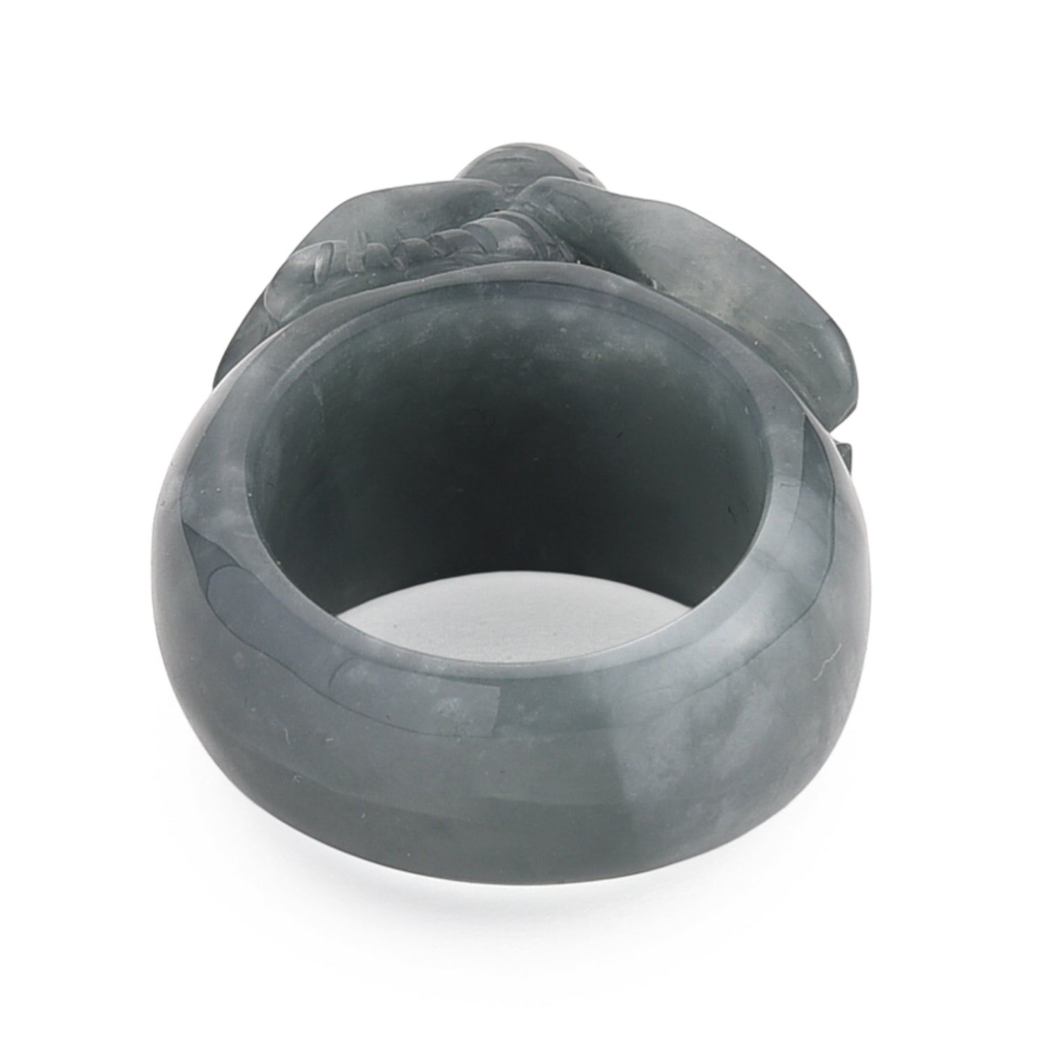 Natural Olmec Jade Carved Elephant Ring 85.00 Ct. 8415916 5