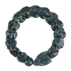 Natural Type A Jadeite Jade  Stretchable Dragon Bracelet (Size - 7.25) 300 Ct._8415991