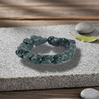 Natural Type A Jadeite Jade  Stretchable Dragon Bracelet (Size - 7.25) 300 Ct._8415991_1