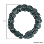 Natural Type A Jadeite Jade  Stretchable Dragon Bracelet (Size - 7.25) 300 Ct._8415991_7
