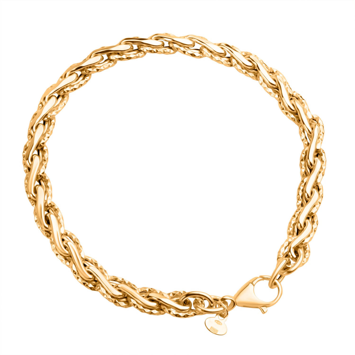 9K Yellow Gold 5.5MM Bracelet with Lobster Clasp 7.5 Inch 8416130 0