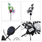 Decorative Solar-Powered Peacock Landscape Ground Stake Lamp ( 20x6x83cm) - Green_8416466_7