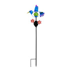 Decorative Solar-Powered Bird Landscape Ground Stake Lamp ( 24x11x78cm) - Blue_8416468