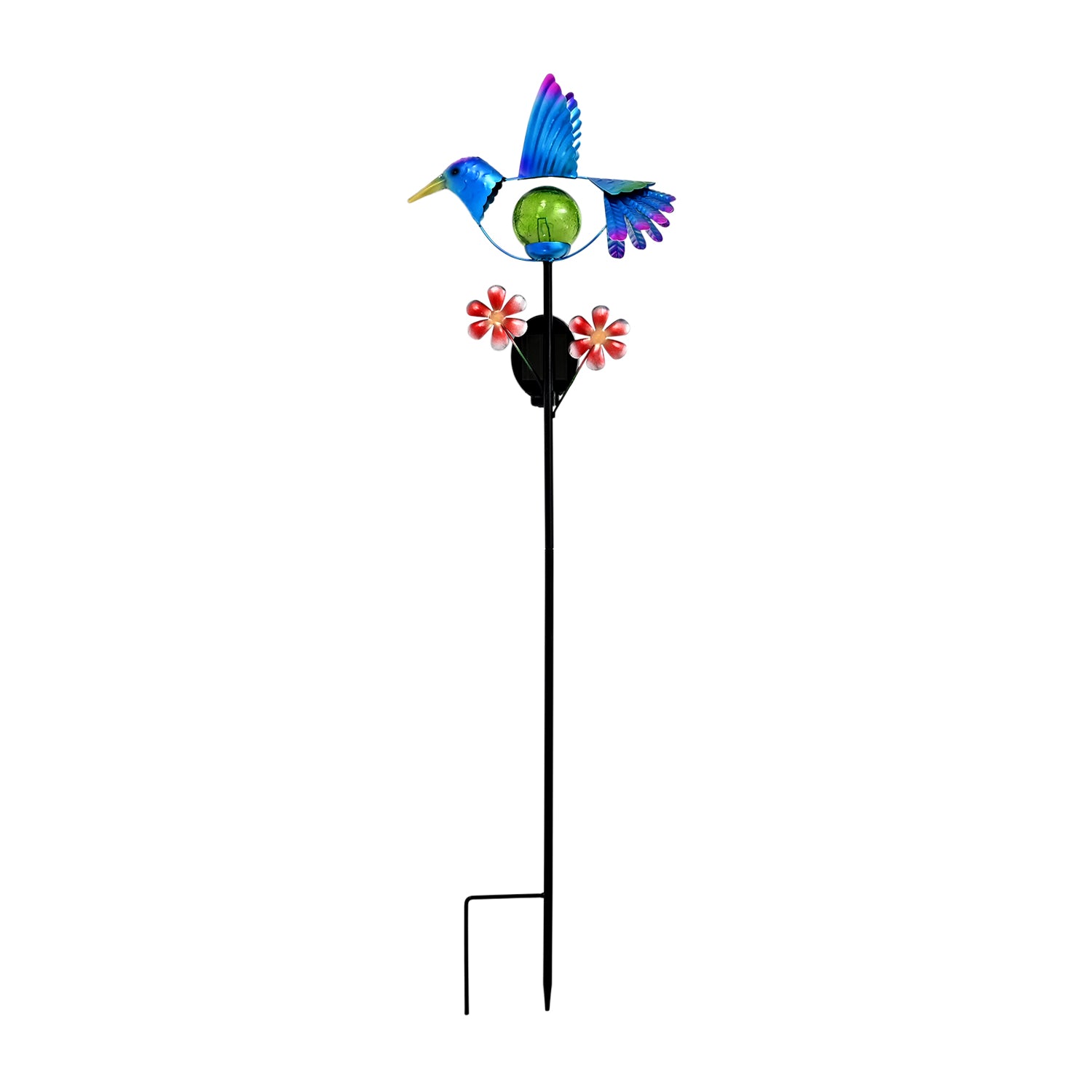 Decorative Solar-Powered Bird Landscape Ground Stake Lamp ( 24x11x78cm) - Blue V32513240 0