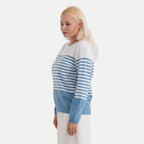 La Marey Soft Striped Jumper (Size 16 to 18) - Blue & White_8416783_3
