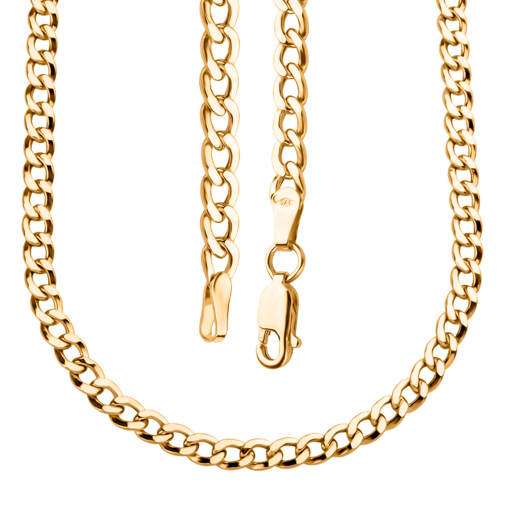 9K Yellow Gold Flat Curb Chain (Size - 16) with Lobster Clasp, Gold Wt. 5.78 Gms_8416826_3