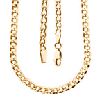 9K Yellow Gold Flat Curb Neckalce (Size - 20) with Lobster Clasp, Gold Wt. 7.13 Gms_8416851_3